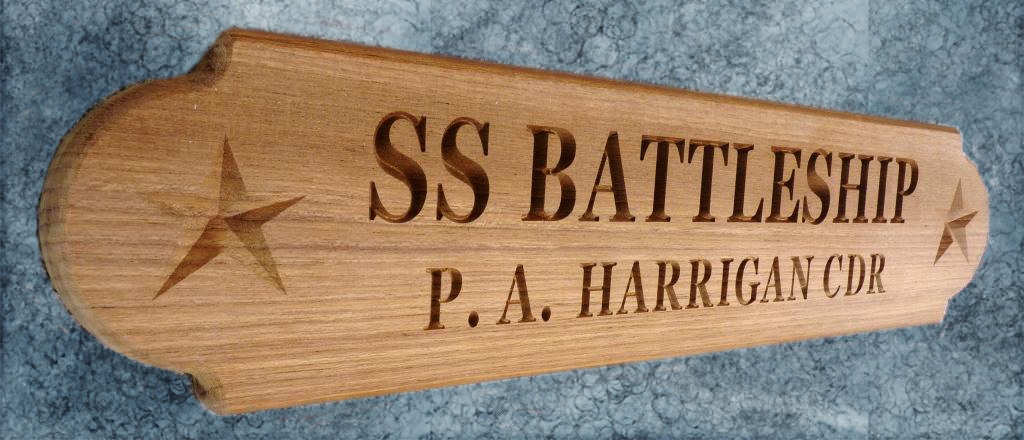 SS BATTLESHIP custom nameboard