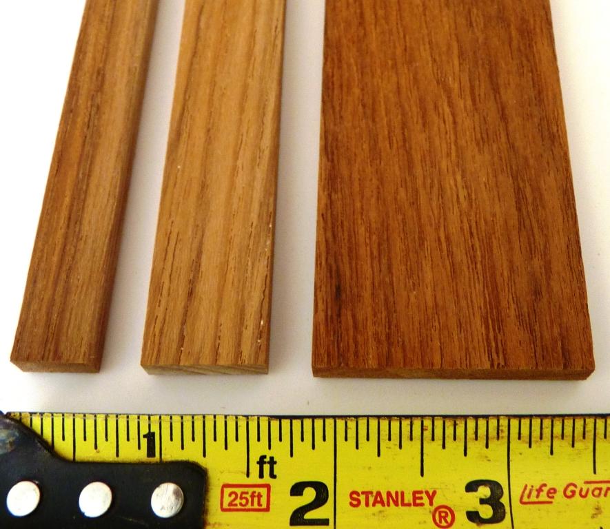 quarter inch teak with tape measure