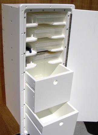 King Starboard 2 Drawer - 4 Shelf Tackle Center -- 13W x 32H x
